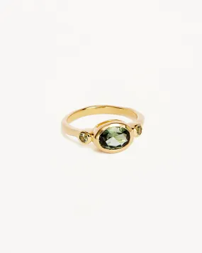 18k Gold Vermeil Radiant Soul Ring - Forest