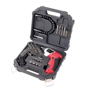 3.6 Volt Lithium-Ion Rechargeable Screwdriver with 45 Pieces Accessory Set - DT4944