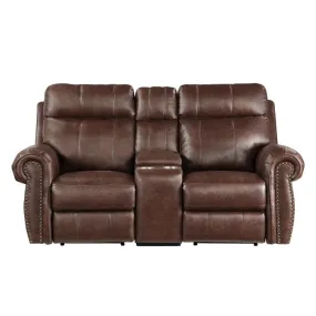 9488BR-2PW - Power Double Reclining Love Seat with Center Console