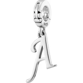 A-Z Alphabet Letters Versatile Dangle Clip On Pendant