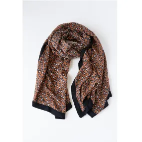 Antler - Cheetah Print Scarf - Rust