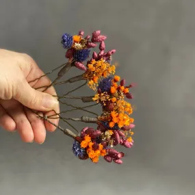 Autumn wedding hairpins