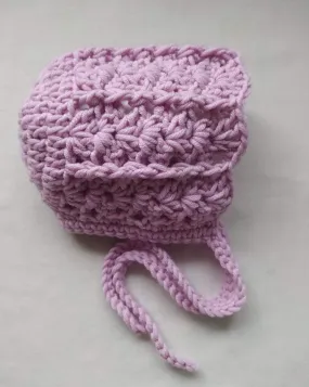 Beautiful Baby Bonnet - Pink (0-3 months)