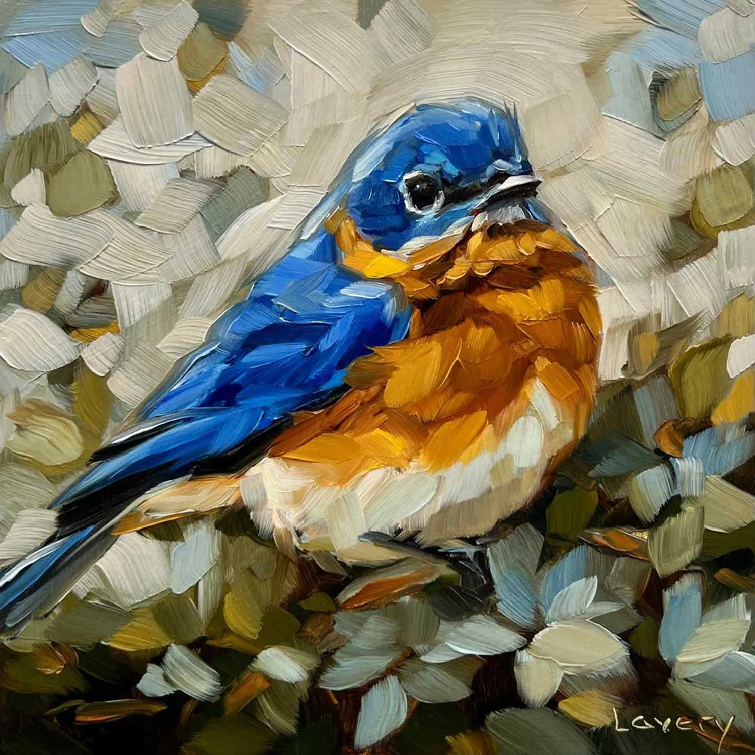 Bluebird Looking For A Reason Canvas Wall Art