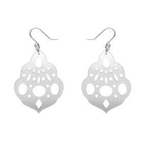 Boho Chandelier Essential Drop Earrings - Silver