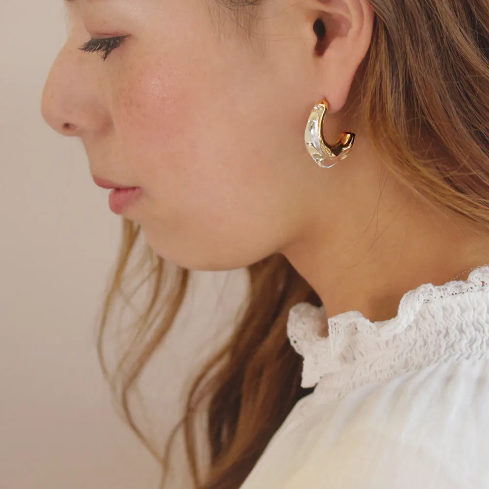 C-Shaped Acrylic Earrings