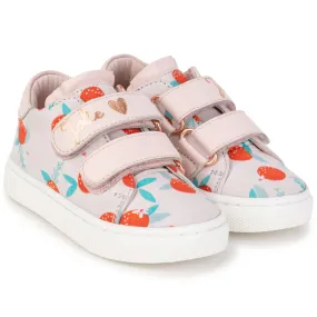 CARREMENT BEAU Kids Girl Leather Sneaker - Pomegranate