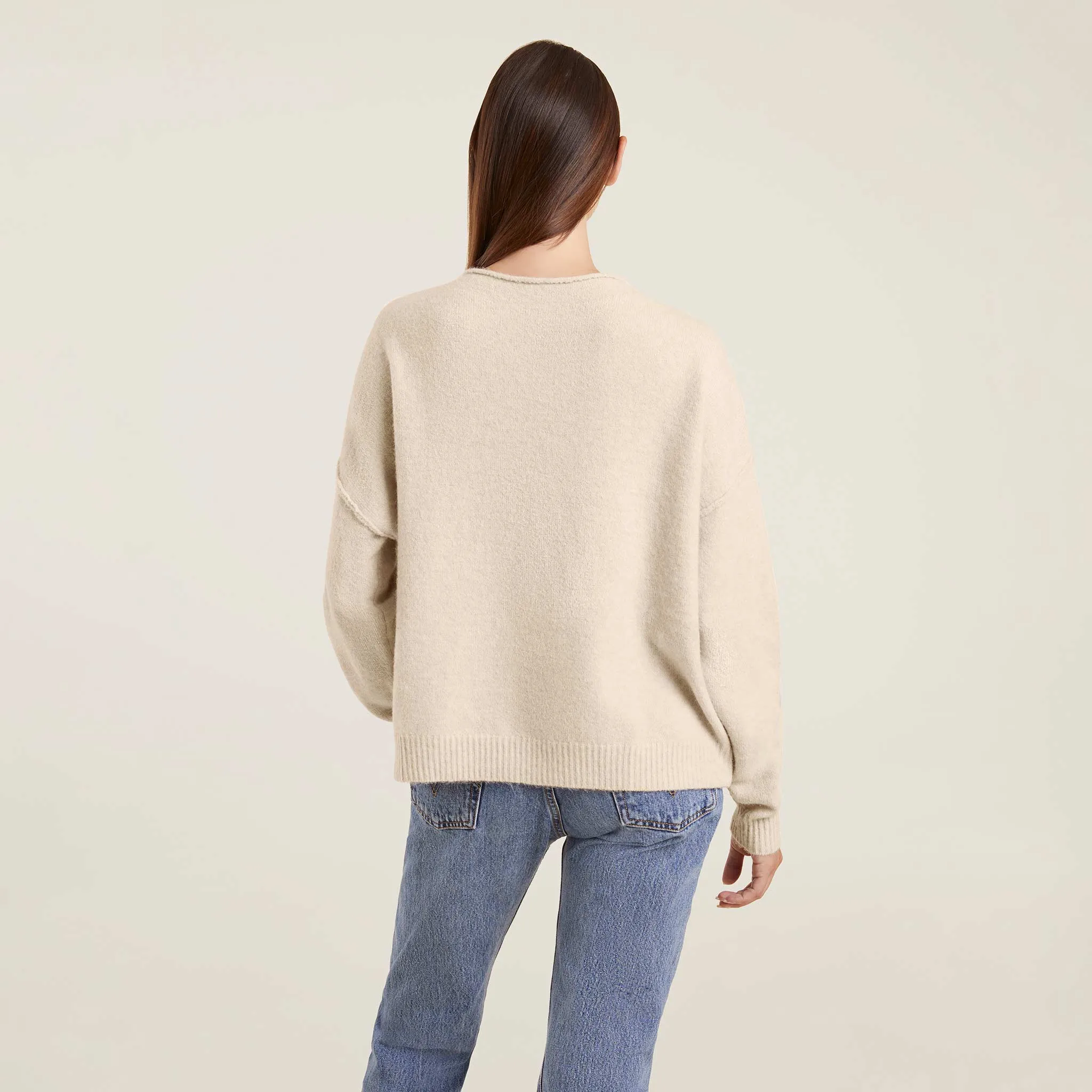 Cozy Knit Sweater | Bone