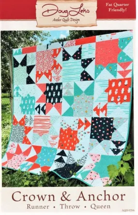 CROWN & ANCHOR - Antler Quilt Design's Quilt Pattern DIGITAL DOWNLOAD