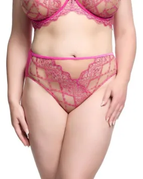 Dita Von Teese - Yvonne High Cut Brief - Ruby