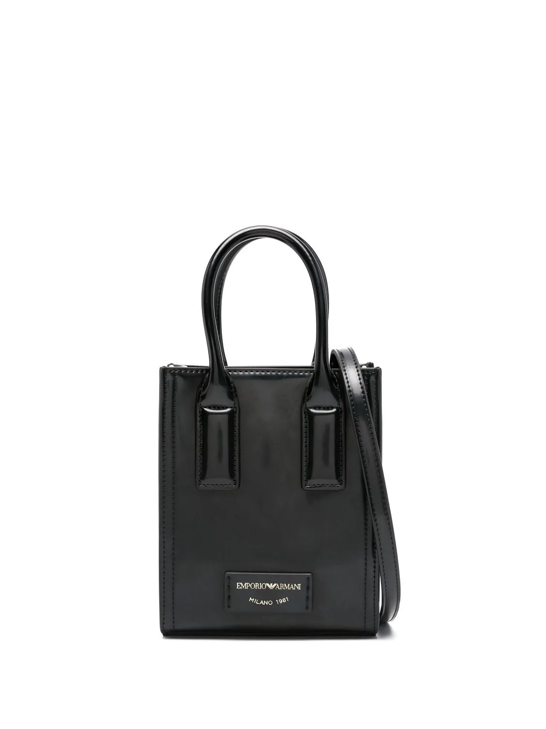 EMPORIO ARMANI BRUSHED-FINISH MINI BAG