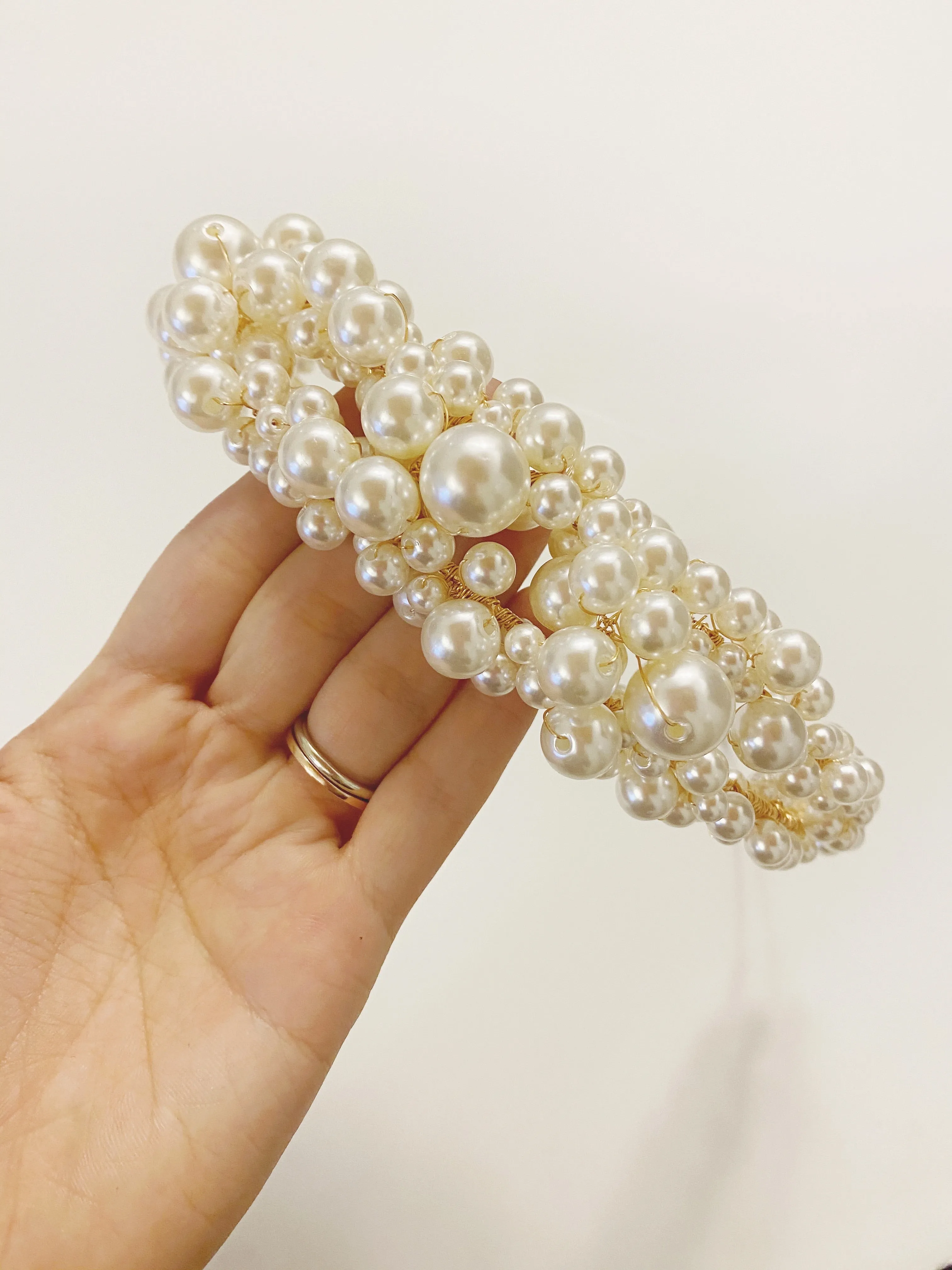 Fiola Pearl Crown Headband