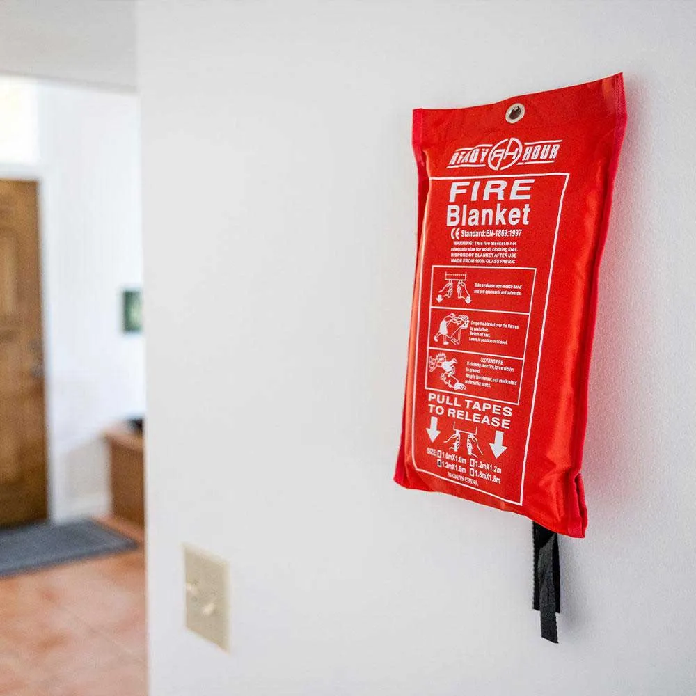 Fire Evacuation Mask & Fire Blanket by Ready Hour