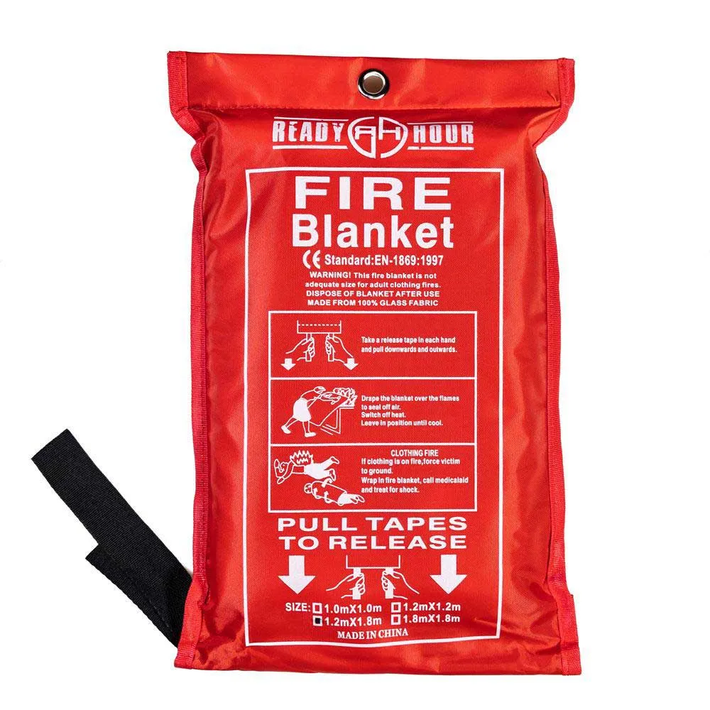 Fire Evacuation Mask & Fire Blanket by Ready Hour