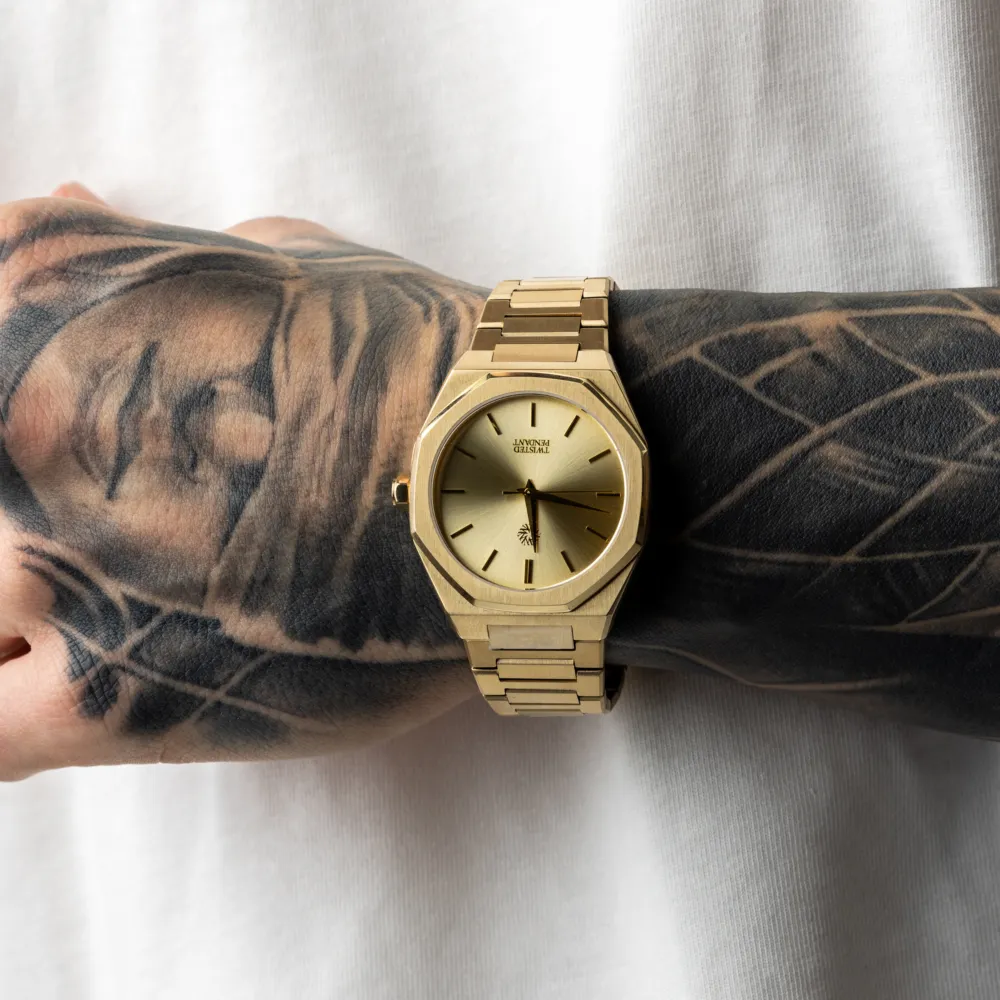 Gold Stainless Steel Watch