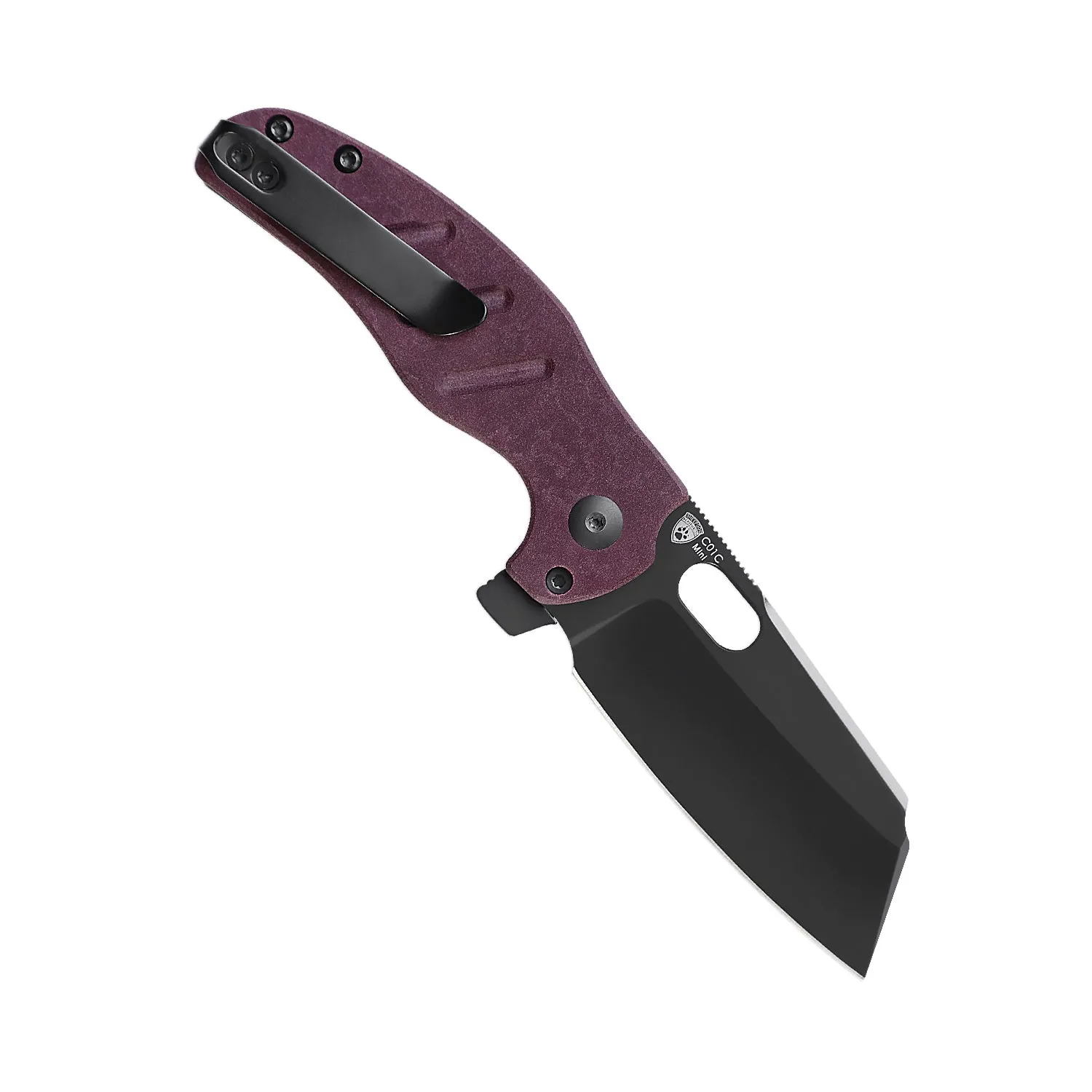 Kizer Mini Sheepdog C01c Liner lock Richlite Red V3488A5 (2.63 Black)