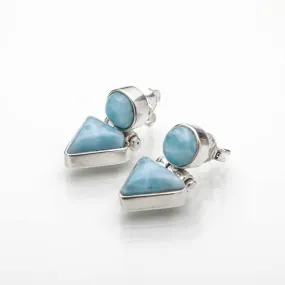 Larimar Stones Earrings Yvette