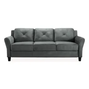 Lifestyle Solutions Harrington Sofa in Grey, Dark Grey