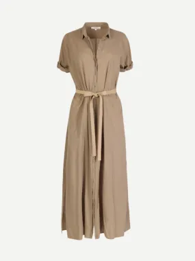 Linnet Dress in Beige Coast