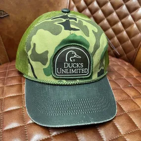 Logo Green Camo Trucker