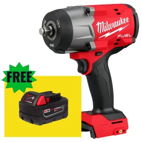 Milwaukee M18 2967-20 FUEL 1/2 High Torque Impact Wrench Friction Ring   Free Battery