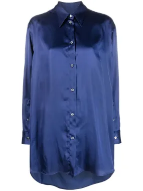 MM6 OVERSIZED CUT-OUT SATIN SHIRT