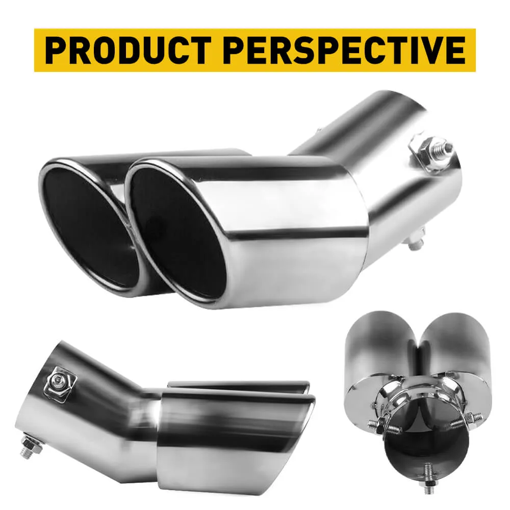 Muffler Tip Exhaust Pipe Elbow Exhaust Tubing for Car Modified