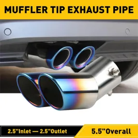 Muffler Tip Exhaust Pipe Elbow Exhaust Tubing for Car Modified