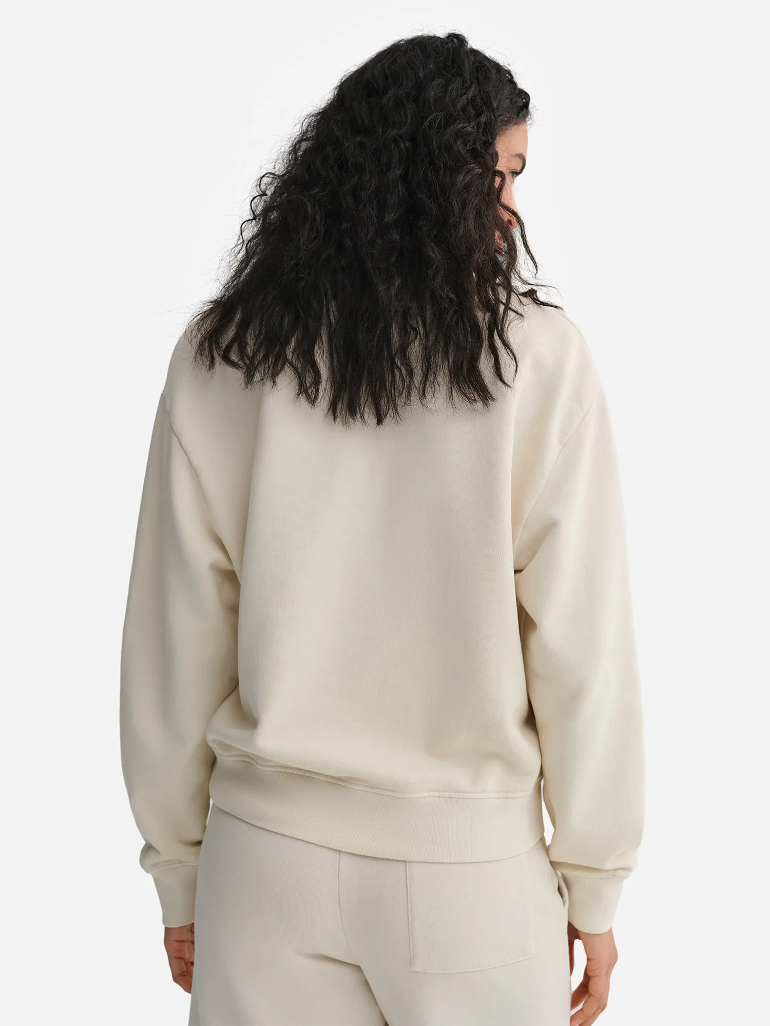 Organic Fleece Quarter Zip Sweatshirt