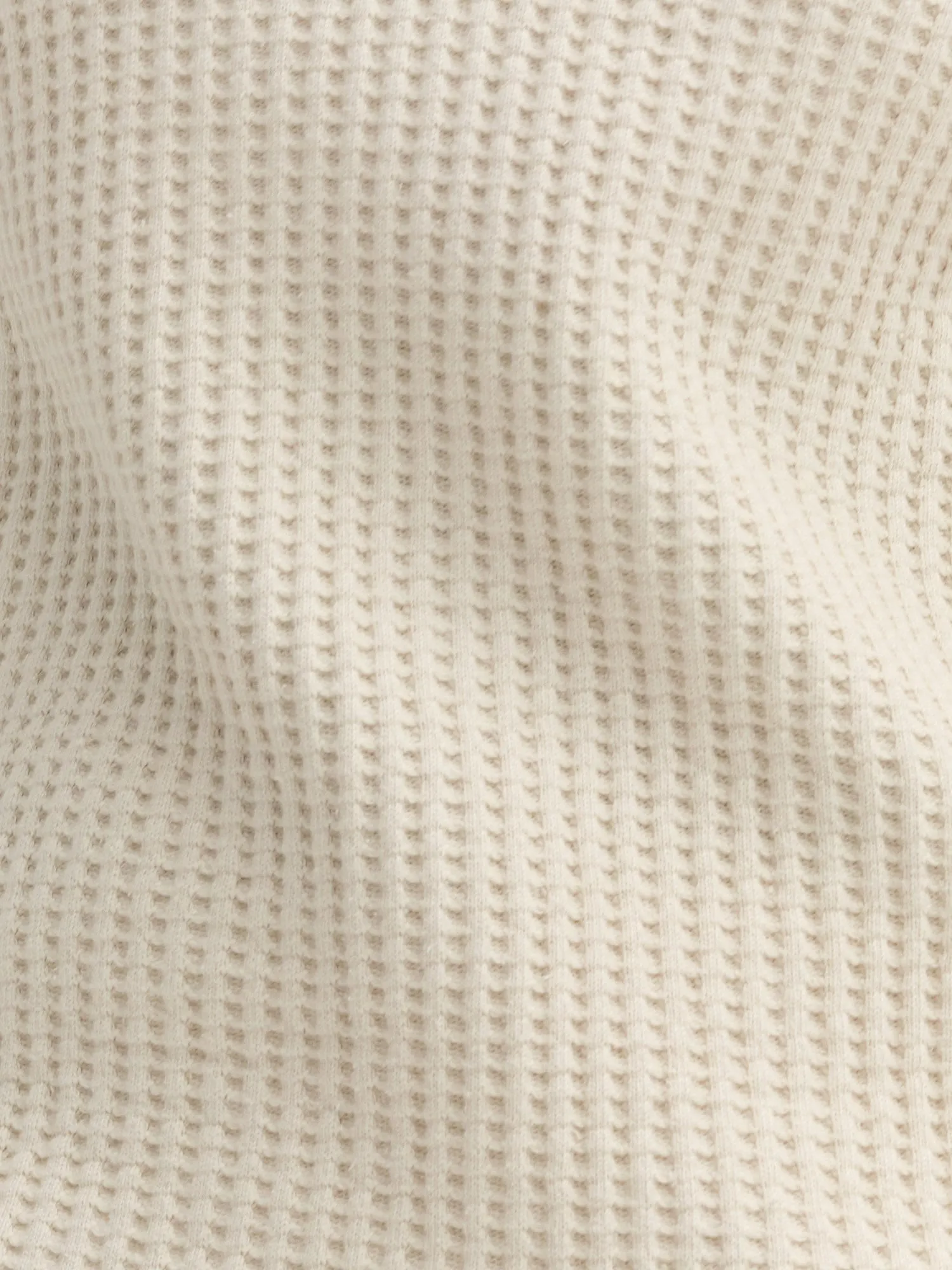 Organic Waffle Collared Half-Zip Sweatshirt