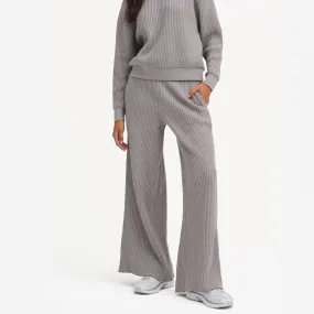 Organic Waffle Wide Leg Sweatpant