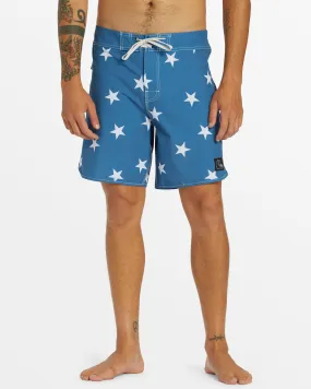 Original Scallop Jester 18 Boardshorts - Star Sapphire