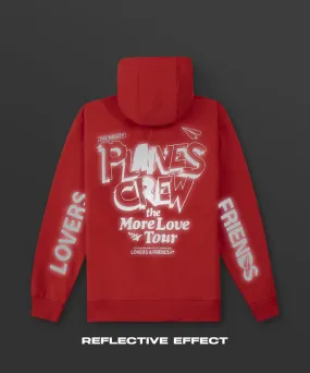 Paper Plane - More Love Tour Hoodie - Coral Red