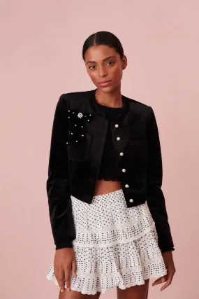 Ruffle Mini Polka Dot Skirt