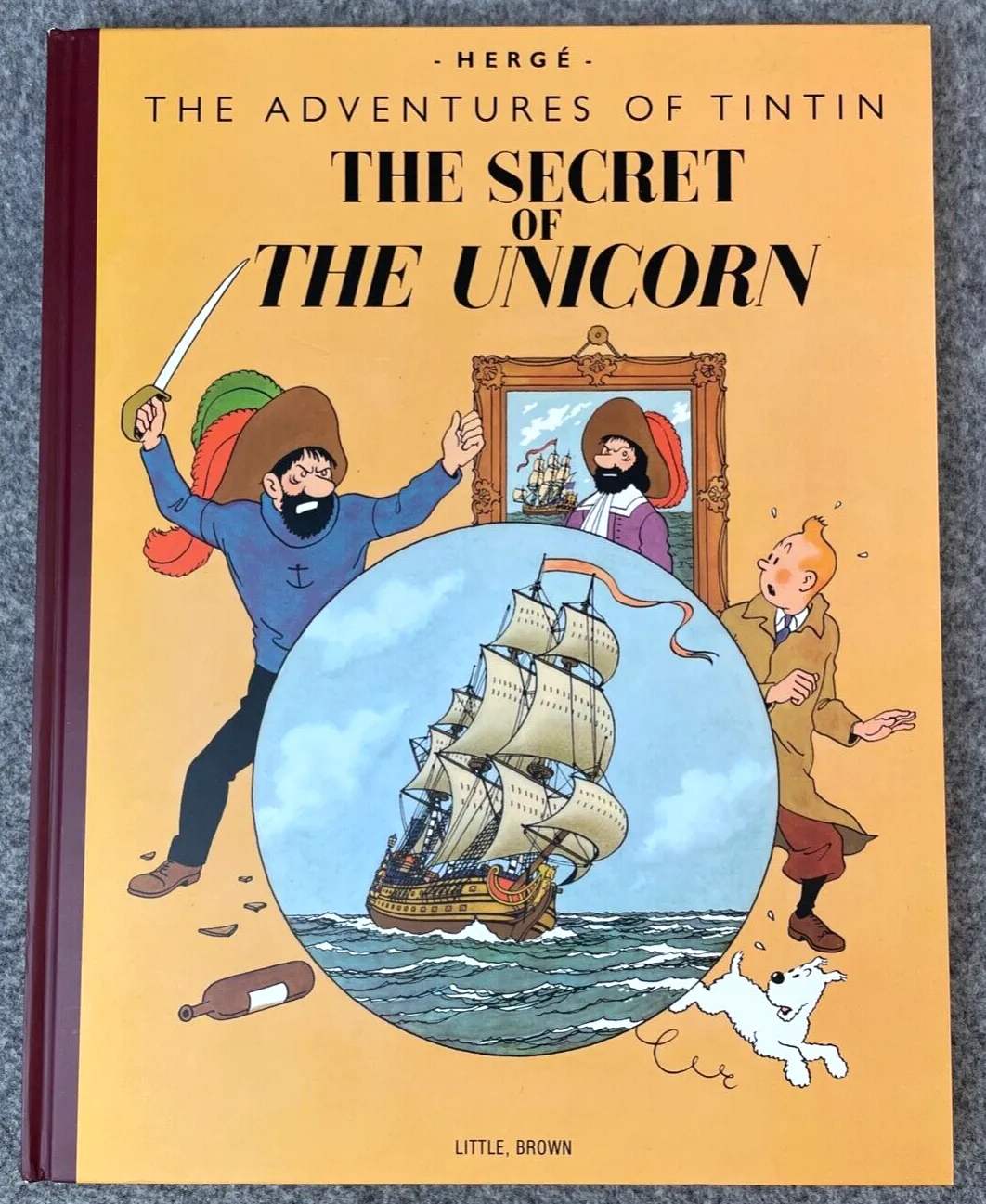 SECRET OF THE UNICORN Little Brown 2012 1st GIANT Facsimile Edition Tintin Book