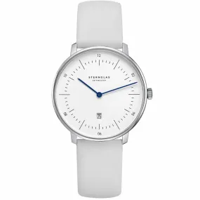 Sternglas S01-ND01-KL12 Women's Naos XS Leather Strap Wristwatch